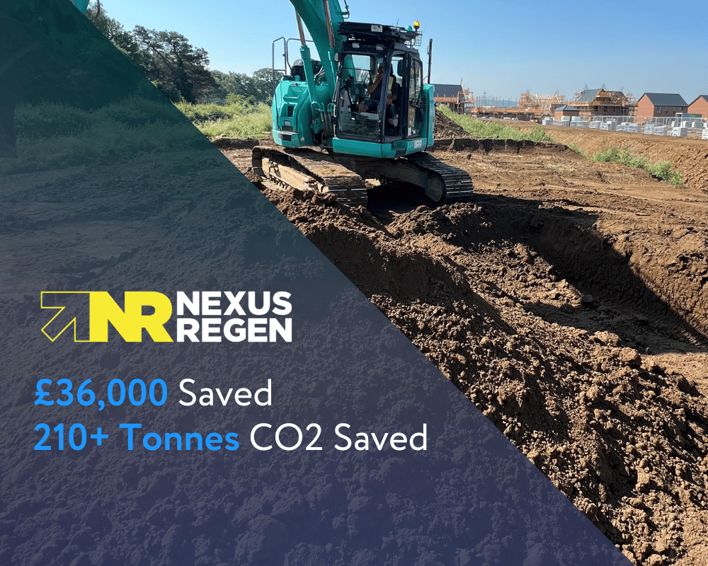 Case Study: Residential Developer saves £36,000 and over 210 tonnes CO2 emissions with Nexus ReGen
