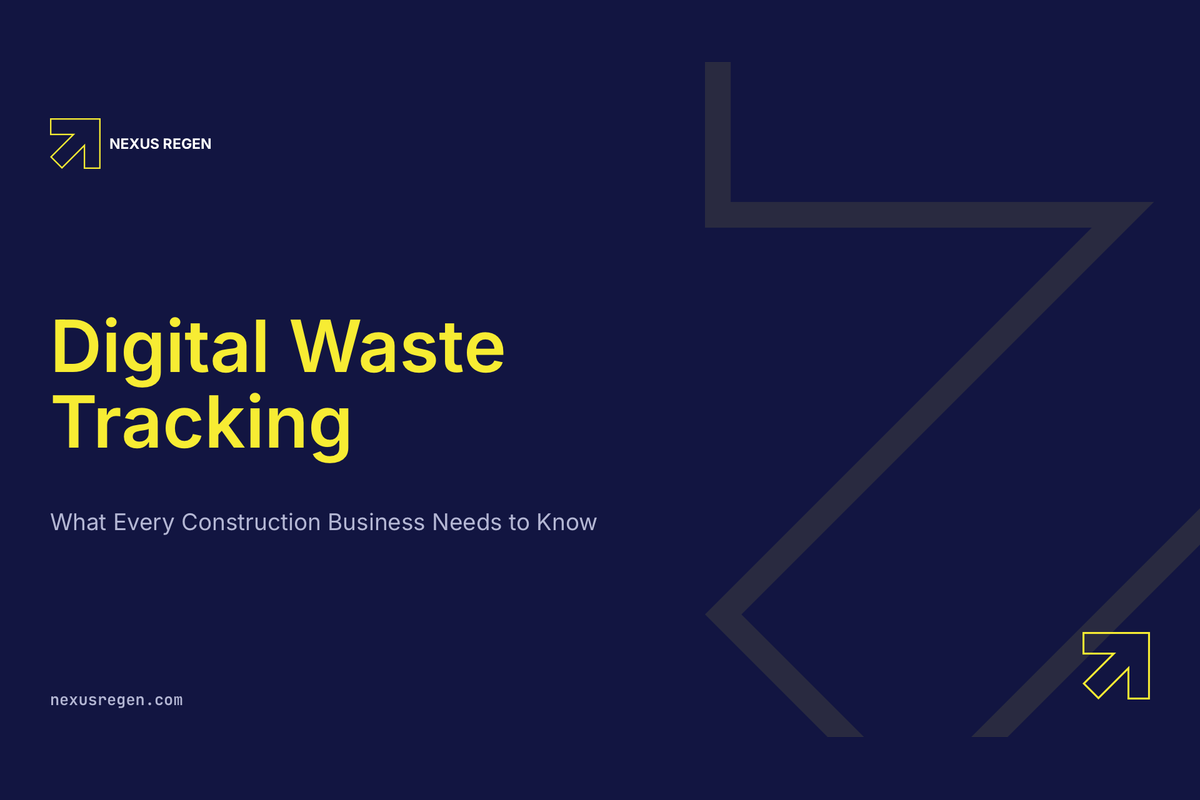 Nexus ReGen Digital Waste Tracking article header graphic